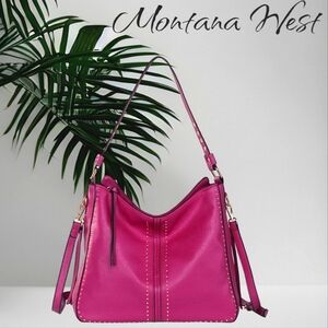 Patented Montana West Concealed Carry Handbag in Hot Fuschia Pink